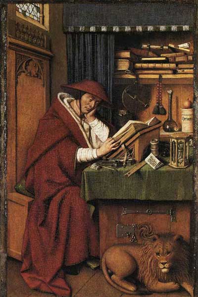 Ян ван Эйк. Иероним Стридонский. 1442
